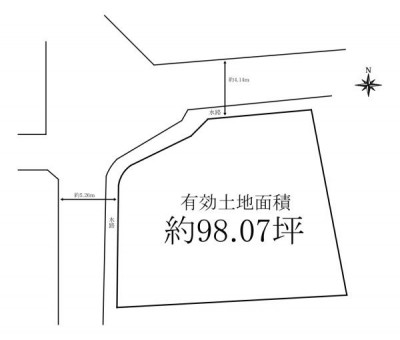 この街の住まいの事なら、センチュリー21　オオトリーハウスにお任せください！一戸建て・中古一戸建て・マンション・土地の情報は当社まで 建築条件は御座いません。
お好きなハウスメーカー様・工務店様にて建築が可能
アパート用地としても利用可能