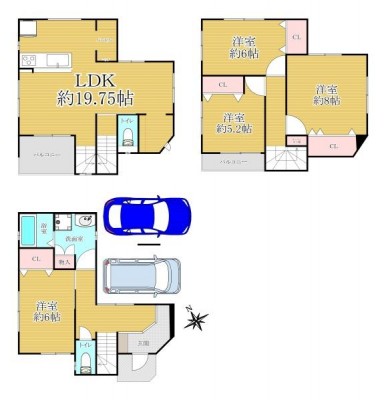 この街の住まいのご相談は、信頼度地域No.1のプロフェッショナル<br>センチュリー21オオトリーハウスにお任せ下さい。 ■大阪市今里線「井高野駅」徒歩10分
■延面積：122.73平米、4LDK 駐車スペース完備♪
■陽当たり、通風良好♪
■閑静な住宅地で安心♪