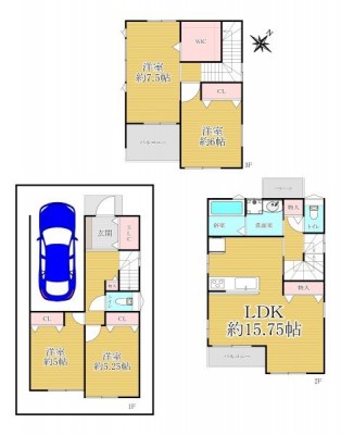 この街の住まいのご相談は、信頼度地域No.1のプロフェッショナル<br>センチュリー21オオトリーハウスにお任せ下さい。 三階建て
カースペース1台
ハイルーフ可